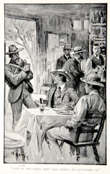 Un des Boers à qui ils avaient parlé entra nonchalamment, illustration de 